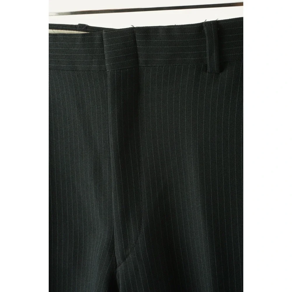Vintage 70s US Union Made Performance Trousers Mens 36 x 30 Blue Striped Stretch